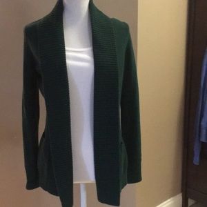 Banana Republic Sz Small Green Wool Cardigan